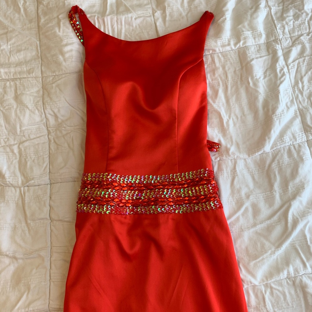 Red Formal Dress.